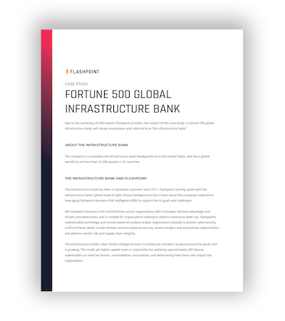 Fortune 500 Global Infrastructure Bank